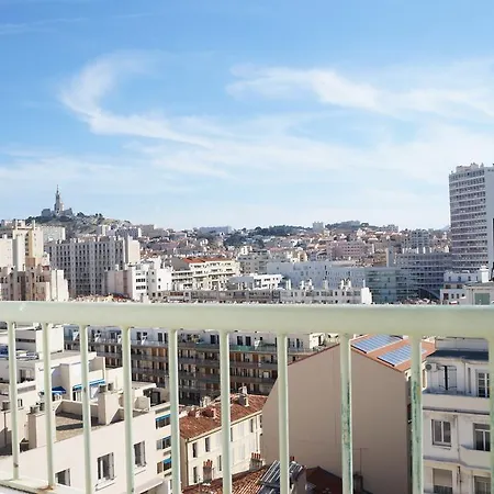 T3 Pharo - Vue Panoramique Sur Notre Dame Et La Plage Des Catalans Marselha